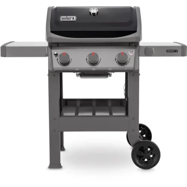 Barbecue à gaz mix plancha émaillée - WEBER - Spirit II E-310 - Noir