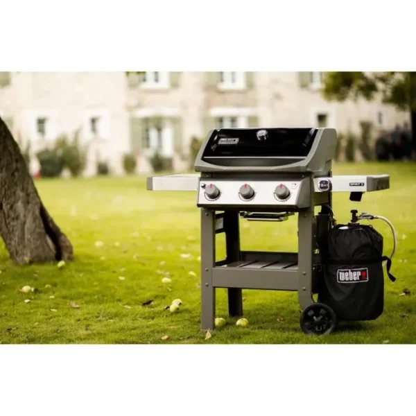 Barbecue à gaz mix plancha émaillée - WEBER - Spirit II E-310 - Noir – Image 3