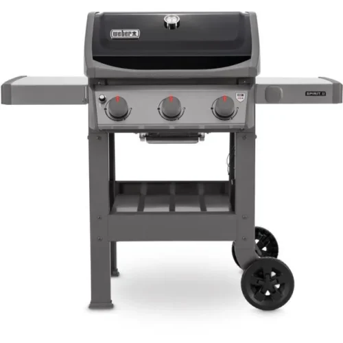 Barbecue à gaz mix plancha émaillée – WEBER – Spirit II E-310 – Noir