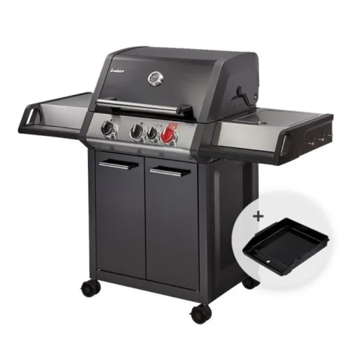 Barbecue – ENDERS – Monroe Black Pro 3K Turbo – 3 brûleurs – Plaque plancha offerte