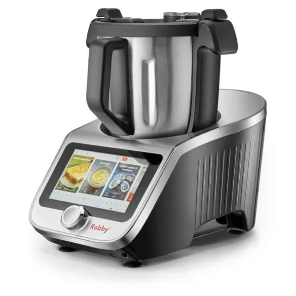 Robby Robot cuiseur multifonctions connecté avec bol xl, balance intégrée et grand écran tactile +750 recettes - robicook xl – Image 5