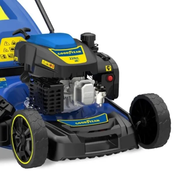 Tondeuse Thermique Autotractée 224Cm3 7,5CV Moteur 4T OHV Largeur de coupe 56cm Surfaces 2000m² GOODYEAR GY56LM – Image 4