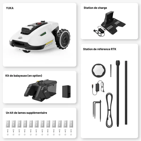 MAMMOTION YUKA Robot tondeuse sans fil périmétrique – Image 7